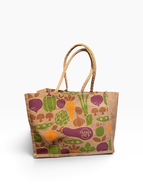 Trader Joe'S Handbags - Trader Joe's Vegetable Print Jute Tote Bag NWOT